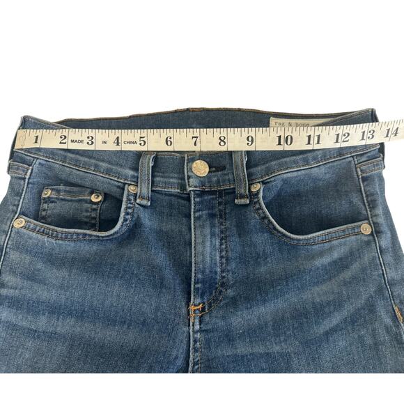 Rag & Bone Ankle Skinny Jean in Lucky Rouge Size 26 - Picture 12 of 14